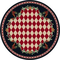 High Country Rooster Rug - Natural