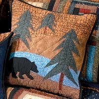 Midnight Bear Decorative Pillow