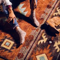 Whiskey River Rug - Rust