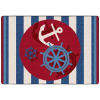 Ahoy There Rug - Nautical