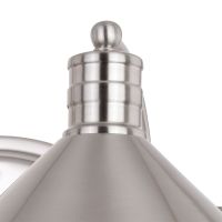 Akron 2-Light Satin Nickel Vanity Light