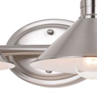 Akron 2-Light Satin Nickel Vanity Light