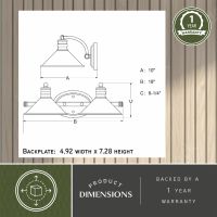 Akron 2-Light Satin Nickel Vanity Light