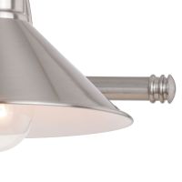 Akron 2-Light Satin Nickel Vanity Light