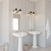 Akron 2-Light Oil Rubbed Bronze Vanity Light