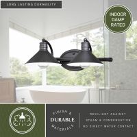 Akron 2-Light Oil Rubbed Bronze Vanity Light