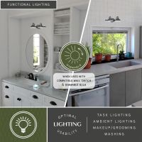 Akron 2-Light Oil Rubbed Bronze Vanity Light