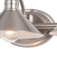 Akron 3-Light Satin Nickel Vanity Light