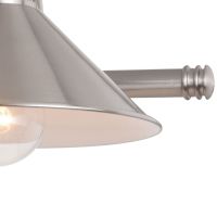 Akron 3-Light Satin Nickel Vanity Light