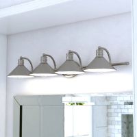 Akron 4-Light Satin Nickel Vanity Light