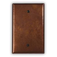 Antique 1 Blank Copper Switch Plate