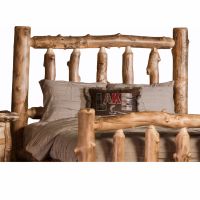 Aspen Log Headboard