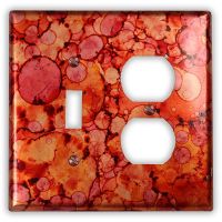 Autumn 1 Toggle 1 Outlet Copper Switch Plate