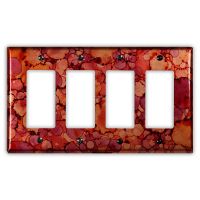 Autumn 4 Rocker/GFI Copper Switch Plate