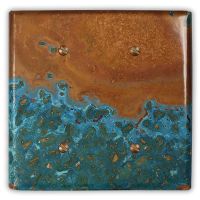 Azul 2 Blank Copper Switch Plate