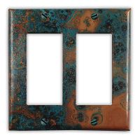 Azul 2 Rocker/GFI Copper Switch Plate
