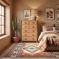Log Chest of Drawers: Some lifestyle images are created with AI for visualization purposes. Crafted from natural solid wood, each piece is unique and will vary.