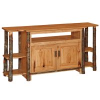 Saranac Hickory Bookend TV Stand