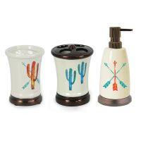 Bohemian Cactus Bathroom Set