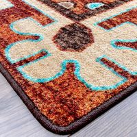 Badlands Runner Rug - Rust