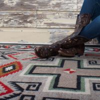 Saw Tooth Rug - Raincloud