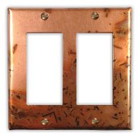 Bamboo 2 Rocker/GFI Copper Switch Plate