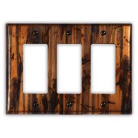 Bamboo Forest 3 Rocker/GFI Copper Switch Plate