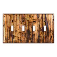 Bamboo Forest 4 Toggle Copper Switch Plate