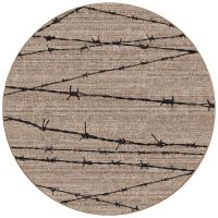 Barbed Wire Rug - Natural