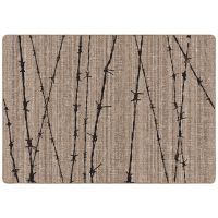 Barbed Wire Rug - Natural