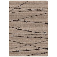 Barbed Wire Rug - Natural
