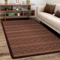 Basket Weave Rug - Dark Chocolate