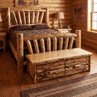 Bench Chest: Some lifestyle images are created with AI for visualization purposes. Crafted from natural solid wood, each piece is unique and will vary.