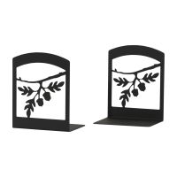 Wrought Iron Acorn Book Ends