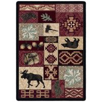 Bear Creek Lodge Rug - Red