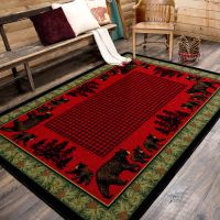 Bear Family Rug - Multi