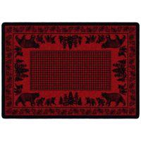 Bear Creek Family Entry Rug - Red