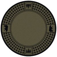 Bear Refuge Area Rug - Green