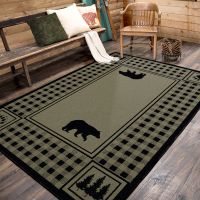 Bear Refuge Rug - Green