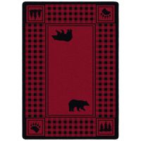 Bear Refuge Rug - Red