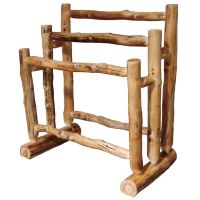 Beartooth Aspen 3 Tier Log Quilt Rack - 42" - Natural Log