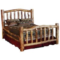 Beartooth Aspen Timberland Log Corral Bed - Natural Logs - Standard Posts