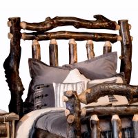 Beaver Creek Aspen Double Log Headboard