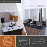Belmont 3-Light Chrome and Gloss White Vanity Light