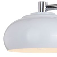 Belmont 3-Light Chrome and Gloss White Vanity Light