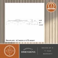 Belmont 4-Light Matte Black and Satin Brass Vanity Light