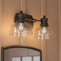 Beloit 2-Light Black Vanity Light