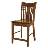 Bennett Deep Bend Bar Stool - Stationary