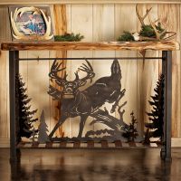 Aspen Metal Jumping Buck Scene Sofa Table