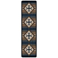 Bison Creek Runner Rug - Black & Russet